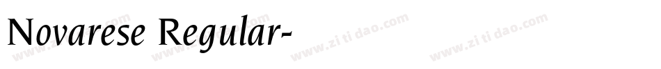 Novarese Regular字体转换